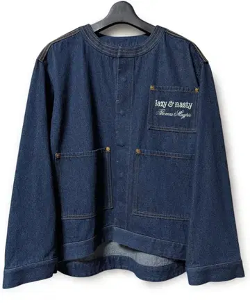 [ 미사용 ] THOMAS MAGPIE 노카라 데님 자켓