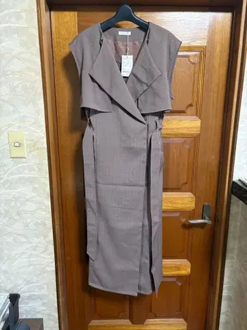 archives 슬리브리스 롱 코트 M 브라운 아카이브 M 사이즈