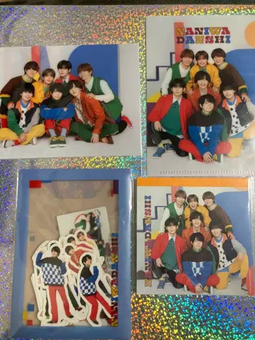 나니와단시 미니 클리어 파일 & 프레이크 씰 & 메모장 4개 세트