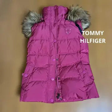 TOMMY HILFIGER 핑크 다운 베스트
