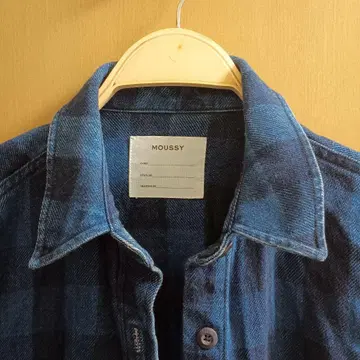 MOUSSY 체크 긴팔 셔츠