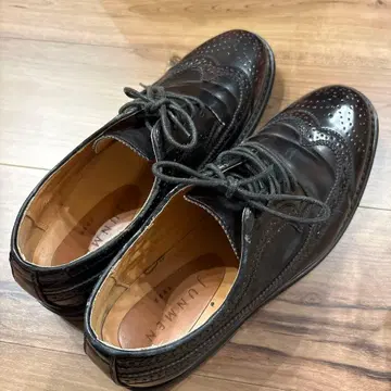 JUNMEN 다크 브라운 윙팁 슈즈