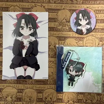 School Days 키요우라 세츠나 와이어 키링 캔뱃지 엽서