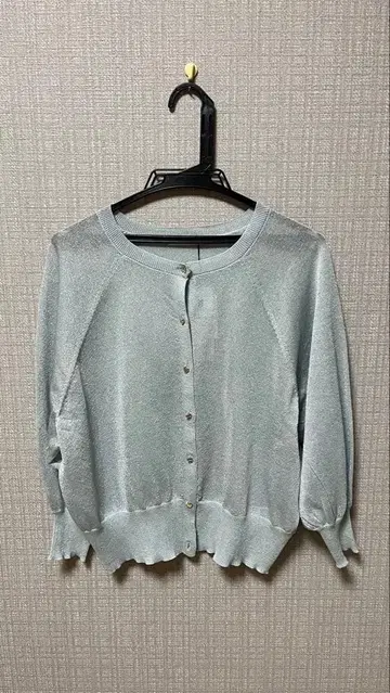 index 실버 긴팔 가디건