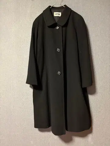 [새상품급] 캐시미어&울 롱 코트 블랙