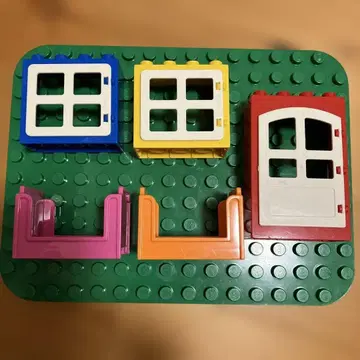 LEGO 듀프로 기판 창문 문 침대 부품 6세트
