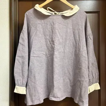 새상품급 SM2 클레릭 블라우스 라벤더