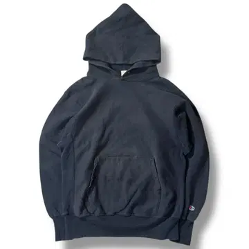 90s 챔피온 리버스 위브 네이비 풀오버 후드티 구제 의류
