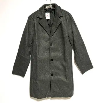 택 포함 새상품 그레이 롱 코트 M