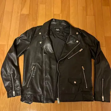 ZARA 인조 가죽 라이더 재킷