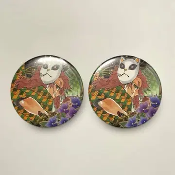 사비토 원화 캔뱃지 2개 세트