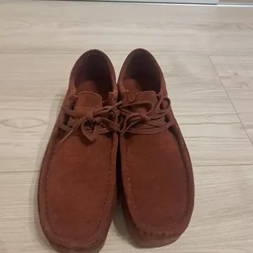 클락스 월라비스 브라운 모카신 UK 8.5