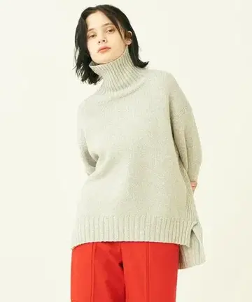 MACPHEE 라무 캐시미어 터틀넥 풀오버