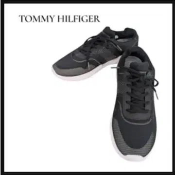 레어 TOMMY HILFIGER 블랙 스니커즈 26.5cm 타미힐피거