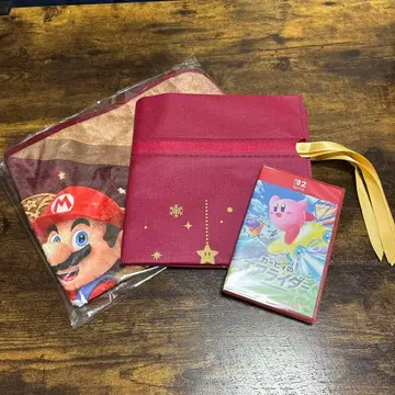 마리오 담요와 커비의 에어 라이더 세트