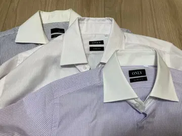 ONLY 슬림핏 드레스 셔츠 3장 세트