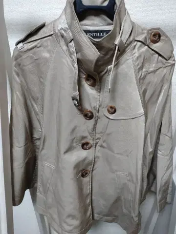 LENTILLE 랑띠유 스탠드 카라 판초