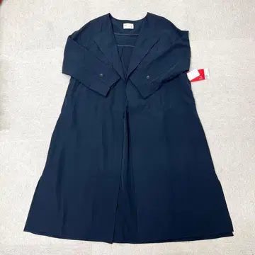 새상품 nano universe 노카라 가운 코트 네이비