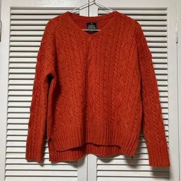 URBAN RESEARCH DOORS 해밀턴 울 아란 패턴 니트