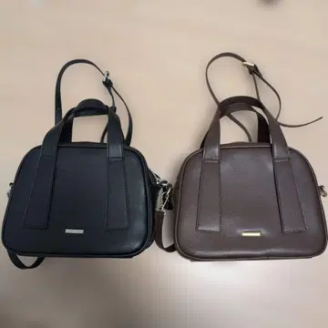 시마무라 omi 숄더백 블랙 브라운 2개 세트