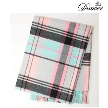 존스톤즈 Drawer 별주 MULTICHECK 캐시미어 대형 스톨