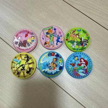 디즈니 자수 캔뱃지 6개 세트