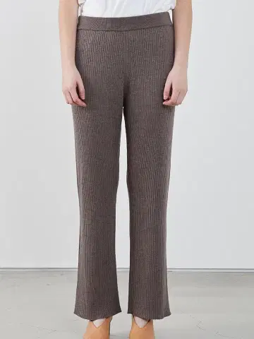 ADAWAS 아다와스 / 새상품 스트레이트 리브 니트 팬츠 허리밴딩