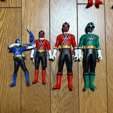 신켄쟈 슈퍼전대 히어로 피규어 4개 세트