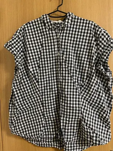 슬리브리스 깅엄 체크 셔츠 어반 리서치