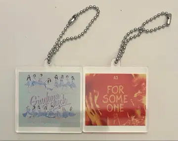 AKB48 자켓 사진 키링 [ 깅엄 체크 ] [ 누군가를 위해 ]