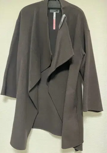 노블 NOBLE 리버 오버 컬러 코트 다크 브라운 38