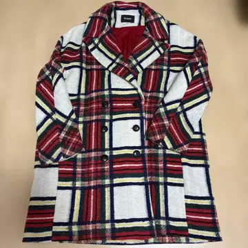 Desigual 데시구알 체크 무늬 코트 44 새상품급