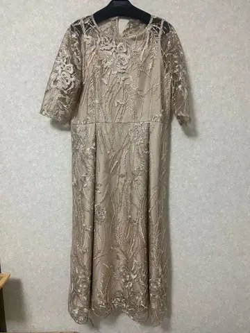 전체 레이스 백리본 파티 드레스 동창회 2차 모임