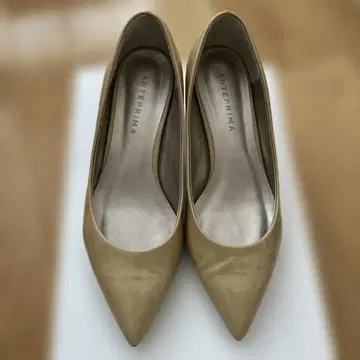 ANTERPRIMA 베이지 에나멜 스틸레토 펌프스