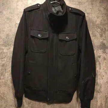 새상품급 nano universe 나노 유니버스 밀리터리 자켓 M 블랙