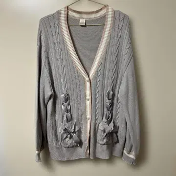 Secret Honey 지뢰계 양산형 핑크 그레이 가디건 학생