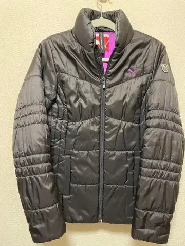 PUMA 푸마 여성용 블랙 자켓 퍼플 안쪽 L