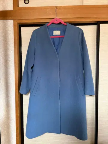 N. Natural Beauty Basic 노카라 코트 블루