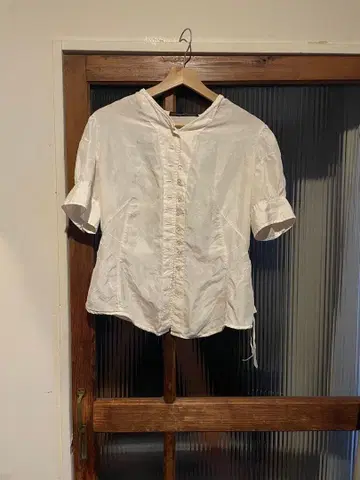 MARITHE + FRANCOIS GIRBAUD 반팔 셔츠 블라우스 실크