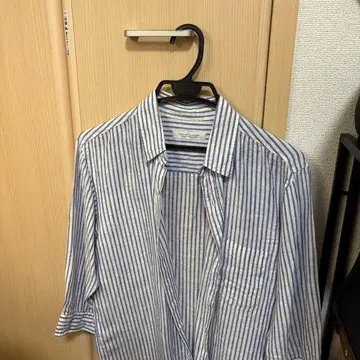 JOURNAL STANDARD 스트라이프 7부 소매 셔츠 M