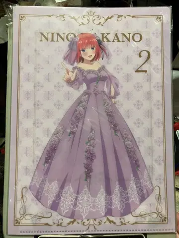 나카노 니노 5등분의 신부전 A4 클리어 파일 2매입