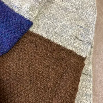 일리안 로브 iliann loeb 멀티 컬러 대형 니트 스톨