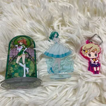 세일러문 아크릴 스탠드 키링 3종 세트