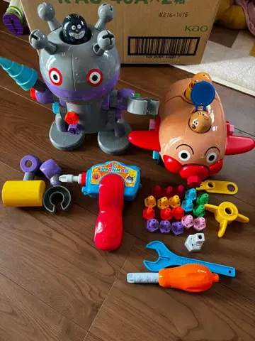 조립 DIY 나사나사 호빵맨호와 나사나사 다다단DX