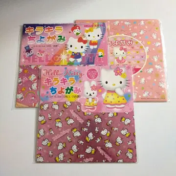 산리오 헬로키티 색종이 3종 세트 헤이세이 레트로 미개봉