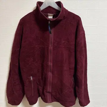 80s L.L.Bean 플리스 자켓 버건디 빈티지