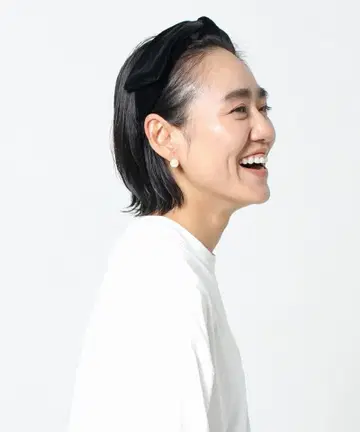 COUDRE 리본 머리띠 블랙 카네코 아야