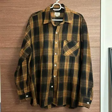 [ 새상품급 ] Backers 옴브레 체크 플란넬 셔츠 남성용 M 사이즈
