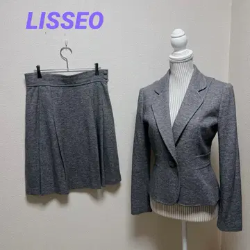 LISSEO 스커트 수트 셋업 그레이 사이즈 40