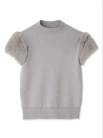 CELFORD 숏 퍼 슬리브 풀오버 라이트 그레이 S 사이즈